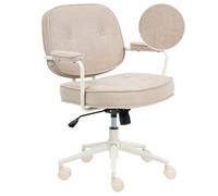 Beliani Desk Chair Paramus Boucle Light Beige