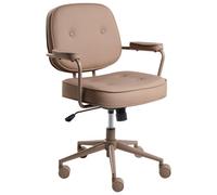 Beliani Desk Chair Paramus Faux Leather Light Brown