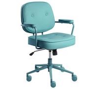 Beliani Desk Chair Paramus Faux Leather Turquoise
