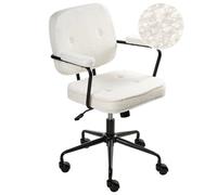 Desk Chair PAWNEE Boucle Off-White