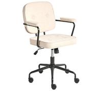Beliani Desk Chair Pawnee Fabric Light Beige