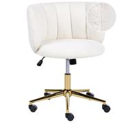 Desk Chair PELORA Boucle White