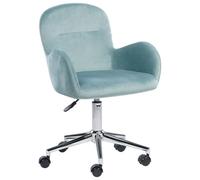 Beliani Desk Chair Priddy Velvet Mint Green
