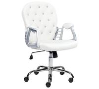 Beliani Desk Chair Princess Faux Leather White