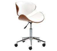 Desk Chair ROTTERDAM Faux Leather White