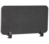 Beliani Desk Screen PET Acoustic Board Fabric Upholstered 80 x 40 cm Dark Grey Wally