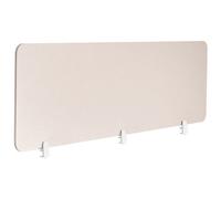 Beliani Desk Screen Split Beige