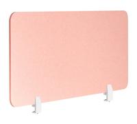 Beliani Desk Screen Split Peach Pink