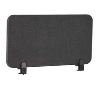 Beliani Desk Screen PET Acoustic Board Fabric Upholstered 80 x 40 cm Dark Grey Wally