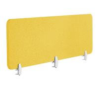 Beliani Desk Screen Wally Yellow