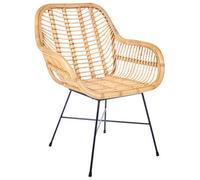 Beliani Dining Chair Canora Rattan Natural