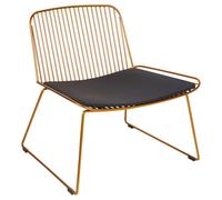 Beliani Dining Chair Snorum Metal Gold, Gold