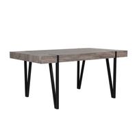 Beliani Dining Table Adena Brown 180 Cm 90 Cm