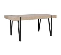 Beliani Dining Table Adena Light Brown 150 Cm 90 Cm