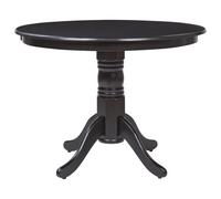 Beliani Dining Table Akron Black 100 Cm 100 Cm