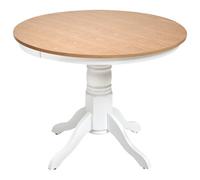 Beliani Dining Table Akron Light Ash Wood 100 Cm 100 Cm Wood
