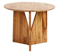 Dining Table ARRAN Brown 100 cm 100 cm Acacia Wood