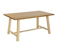 Dining Table BARNES Natural Ash Wood 160 cm 90 cm