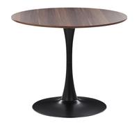 Beliani Dining Table Boca Dark Brown 90 Cm 90 Cm