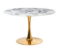 Dining Table BOCA White Marble 120 cm 120 cm