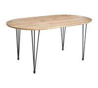 Dining Table CAVELL Light Brown 160 cm 90 cm