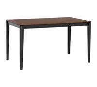 Beliani Dining Table CEDAR Dark Walnut 135 cm 80 cm
