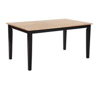 Beliani Dining Table Georgia Black 150 Cm 90 Cm Wood