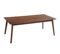 Dining Table MADOX Dark Walnut 200 cm 100 cm