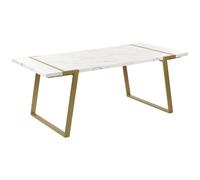 Beliani Dining Table MARTYNIKA White 200 cm 90 cm, White