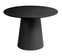 Beliani Dining Table Oyen Black 120 Cm 120 Cm