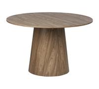 Beliani Dining Table Oyen Dark Brown 120 Cm 120 Cm