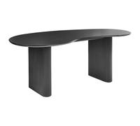 Beliani Dining Table Peery Black 198 Cm 93 Cm