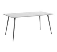 Beliani Dining Table Santiago Grey Concrete Effect 160 Cm 80 Cm