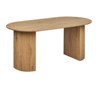 Beliani Dining Table SAVORY Light Brown 180 cm 90 cm