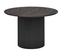 Beliani Dining Table Sheho Black 120 Cm 120 Cm
