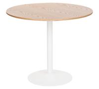 Beliani Dining Table Tino Light Oak 90 Cm 90 Cm