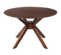 Dining Table TYMIS Dark Mahogany 120 cm 120 cm