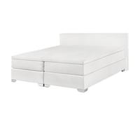 Divan Bed Faux Leather PRESIDENT 140 x 200 cm (EU Double) White