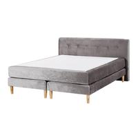 Divan Bed Velvet MARQUISE 160 x 200 cm (EU King Size) Grey