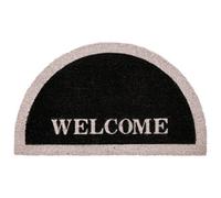 Beliani Doormat Buhi Black 45 X 75 Cm Text Coir