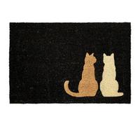Doormat NAPALIT Black 60 x 90 cm Cat Coir