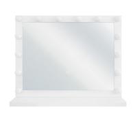 Beliani Dressing Table Mirror Led Beauvoir White