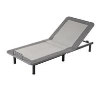 Beliani Electric Adjustable Bed Base Brunoy 80 X 200 Cm (Eu Small Single) Grey