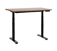 Beliani Electric Adjustable Standing Desk Destinas Brown/ Black 120 Cm 72 Cm