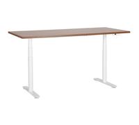 Electric Adjustable Standing Desk DESTINAS Brown/ White 180 cm 80 cm