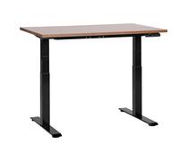 Beliani Electric Adjustable Standing Desk Destines Brown/ Black 120 Cm 72 Cm
