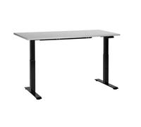Beliani Electric Adjustable Standing Desk DESTINES Grey/ Black 160 cm 72 cm, Grey