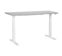 Beliani Electric Adjustable Standing Desk Destines Grey/ White 160 Cm 72 Cm