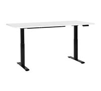 Beliani Electric Adjustable Standing Desk DESTINES White/ Black 180 cm 80 cm, White
