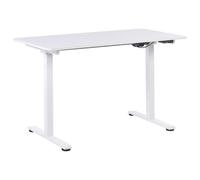 Beliani Electric Adjustable Standing Desk Grifton 120 Cm 60 Cm White